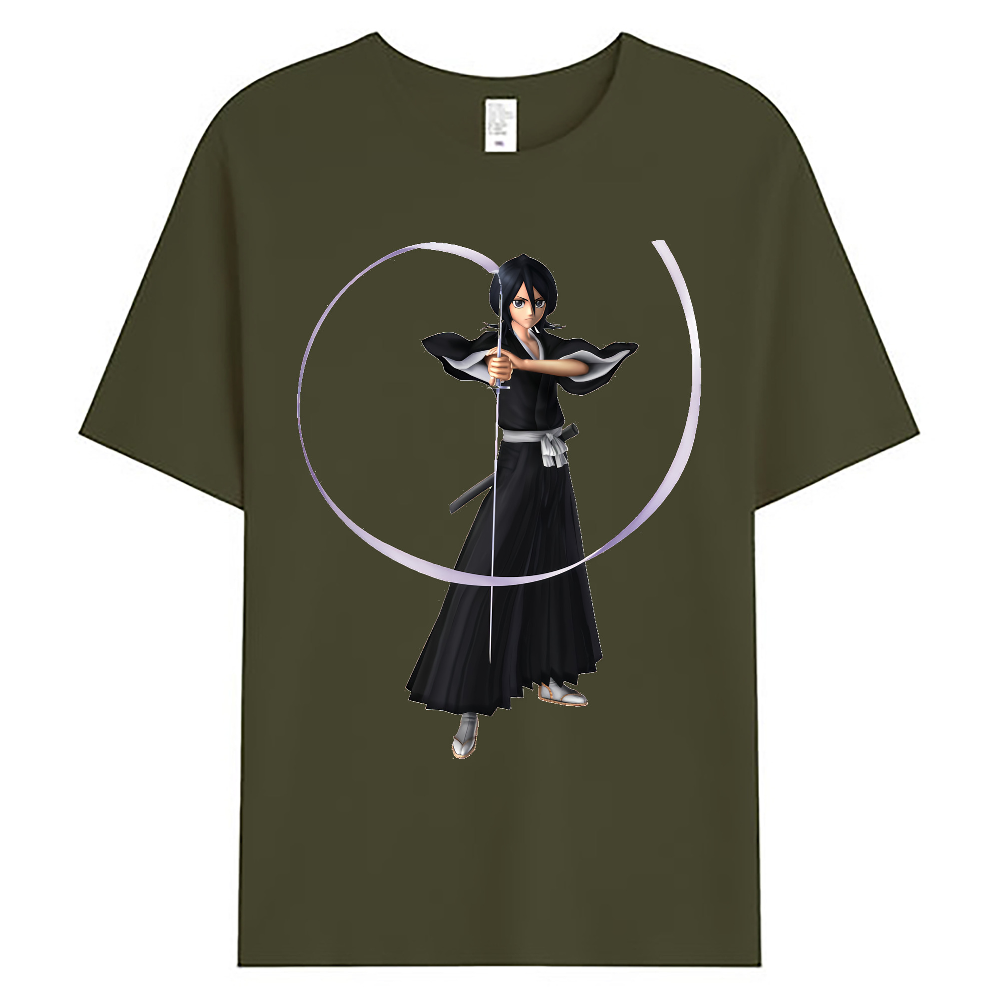 （画像用） ブリーチ 朽木ルキア BLEACH Kuchiki Rukia 綿100％ メンズ半袖Tシャツ｜肌触りやわらか＆通気性